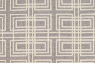 Ecru and Gray Maze carpet