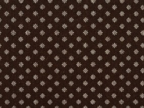 Nova Carpet in white brown with flowers