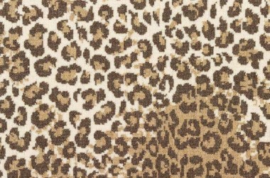 Leopard carpet in Brown, Natural and White