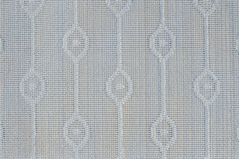 New-Stria Ions Carpet in Blue and White Colorway