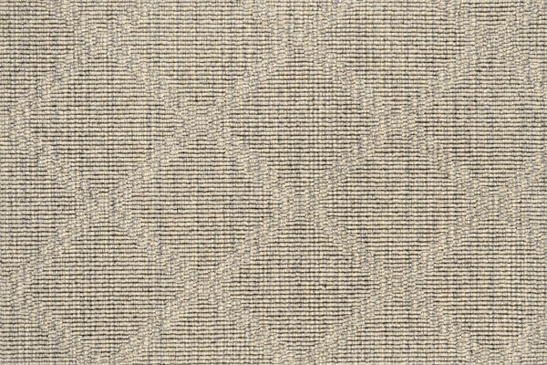 Stria Diamond Carpet in Ecru and Gray Colorway