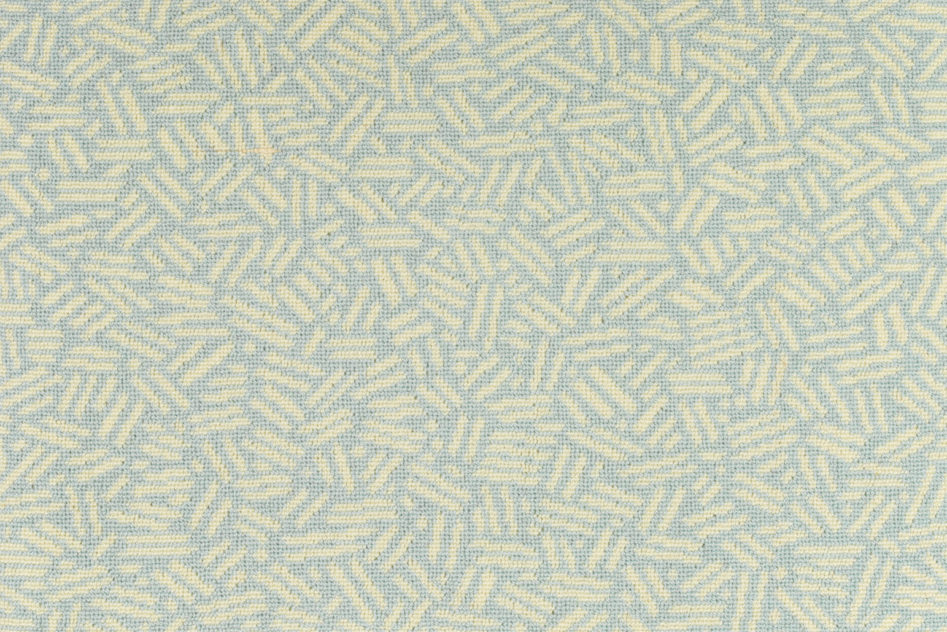 Scatter Carpet in White on Blue