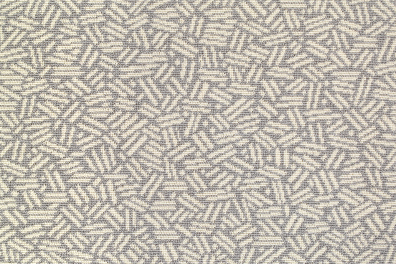 Scatter Carpet in White on Gray