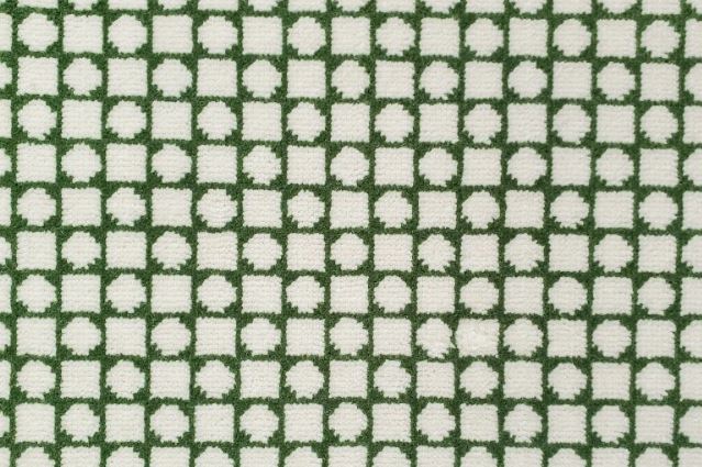 Image of Checkmate #22121 Carpet in 739 White on 19184 Green