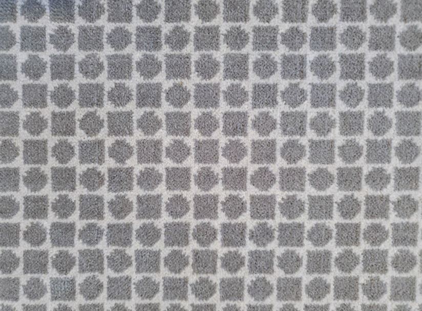 Image of Checkmate #2147 Carpet in 9206 Gray on 19078 Gray