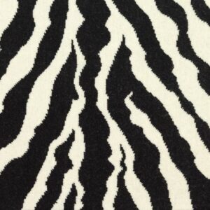 Zebra Loop Carpet Design in Black and White
